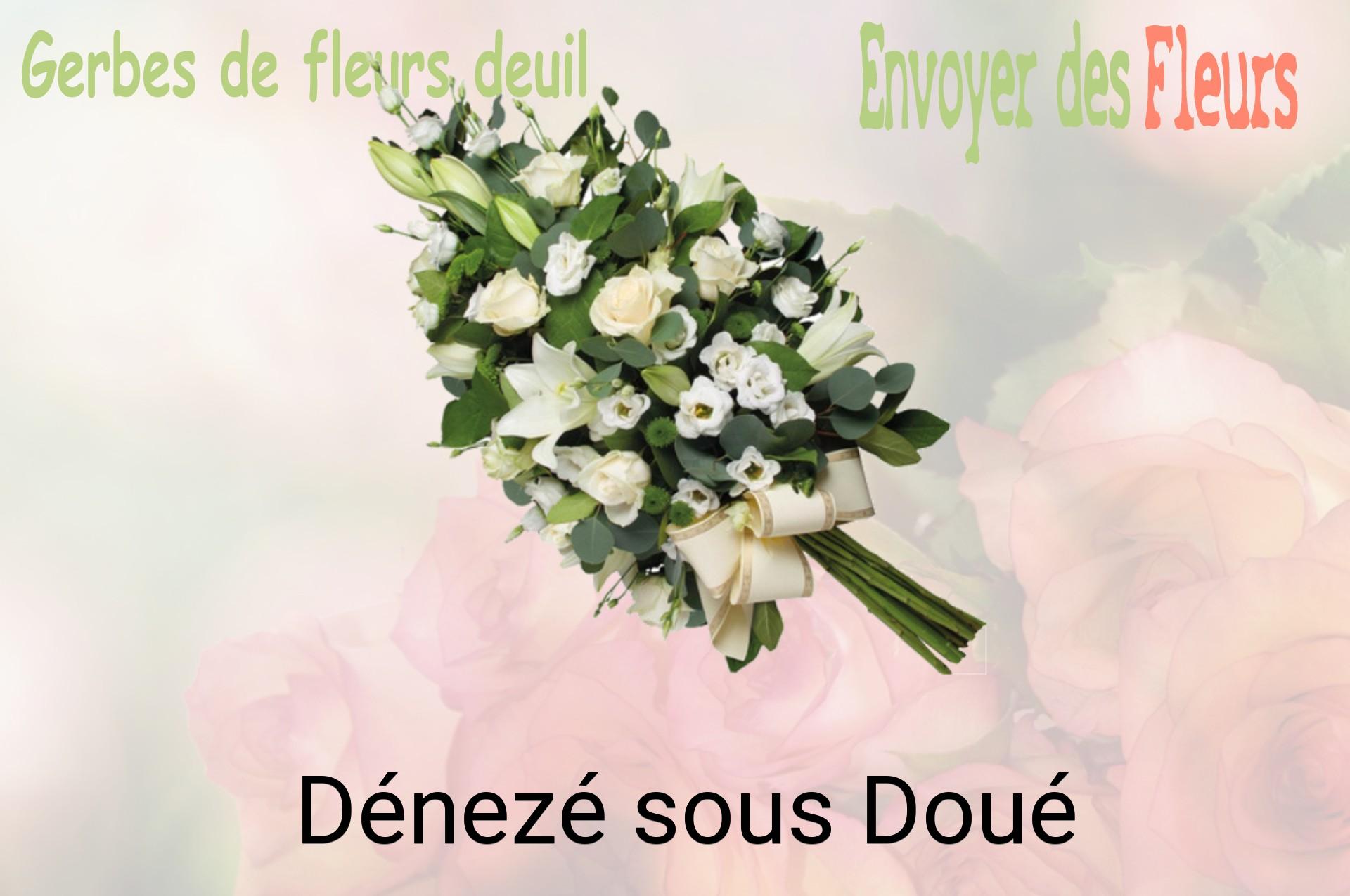 Gerbe de fleurs de deuil livrée à Dénezé-sous-Doué